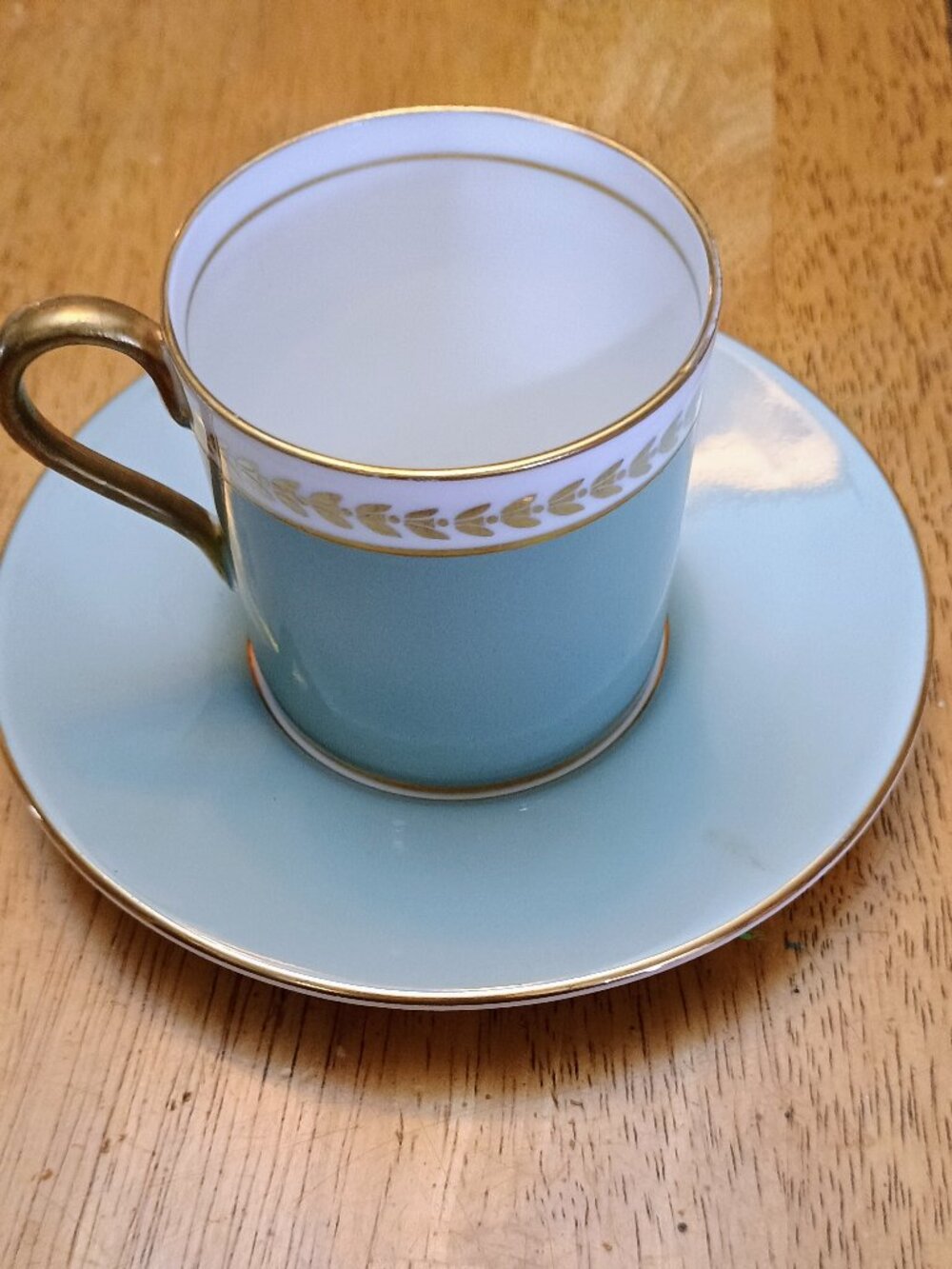 Vintage Aynsley demitasse cup and saucer set